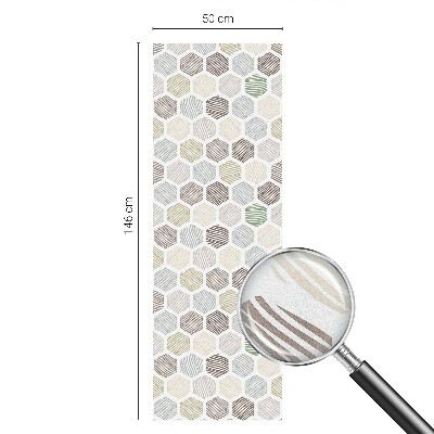 Folie decorativă geam Unde geometrice