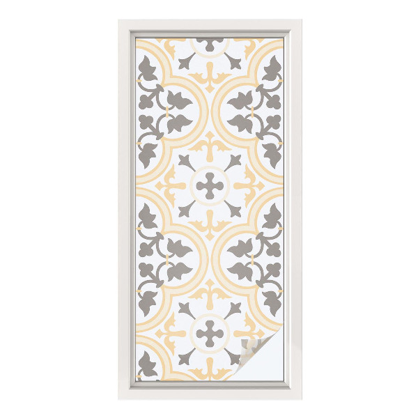 Autocolant vitraliu pentru geam Modele de plante