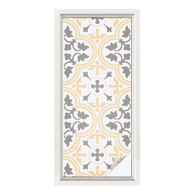 Autocolant vitraliu pentru geam Modele de plante