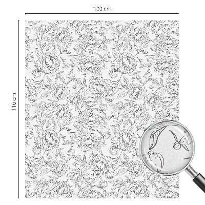 Folie decorativă geam Motiv floral