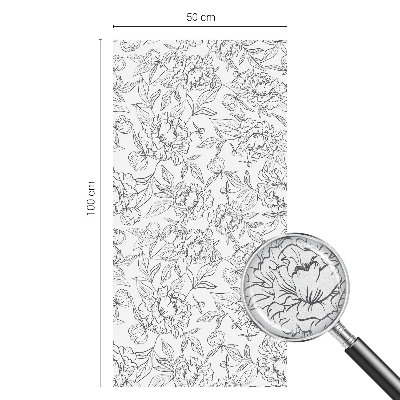 Folie decorativă geam Motiv floral