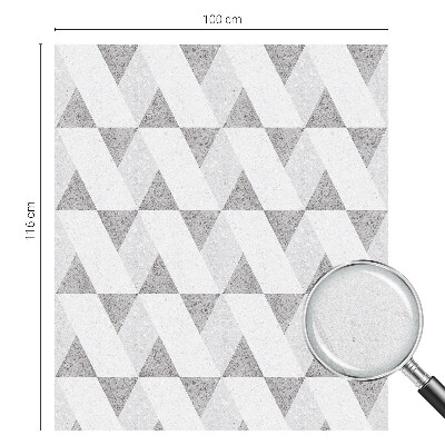 Folie geam intimitate model vitraliu Triunghiuri gri