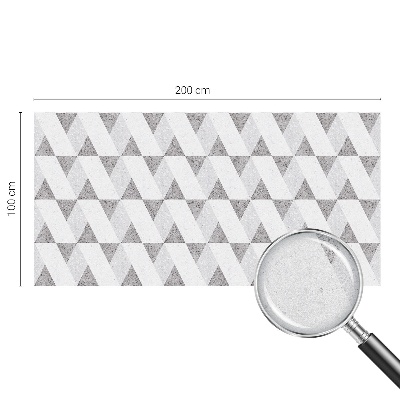 Folie geam intimitate model vitraliu Triunghiuri gri