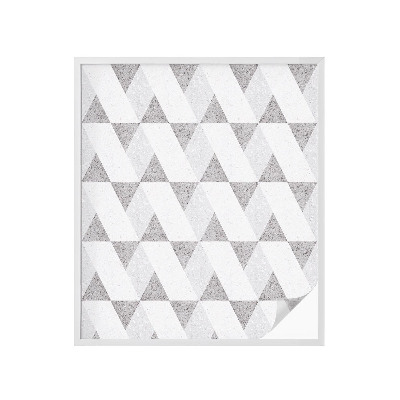 Folie geam intimitate model vitraliu Triunghiuri gri