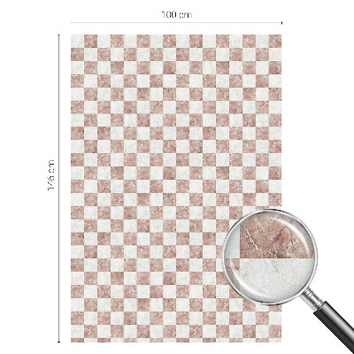 Folie decorativă vitraliu pentru uși și ferestre Tablă de șah clasică