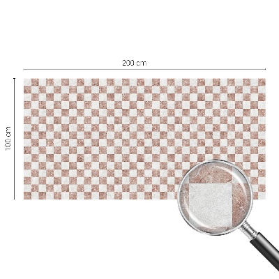 Folie decorativă vitraliu pentru uși și ferestre Tablă de șah clasică