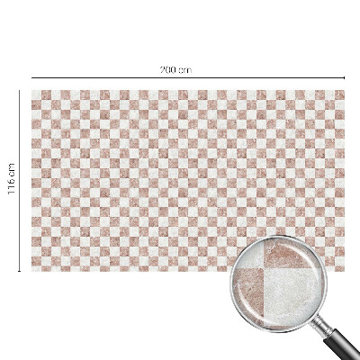 Folie decorativă vitraliu pentru uși și ferestre Tablă de șah clasică