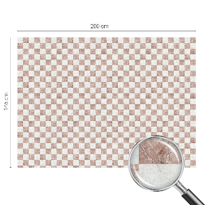 Folie decorativă vitraliu pentru uși și ferestre Tablă de șah clasică