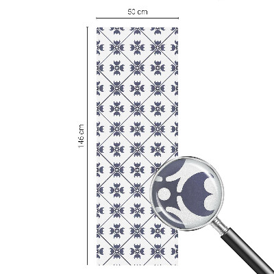 Autocolant vitraliu pentru geam Motiv vegetal