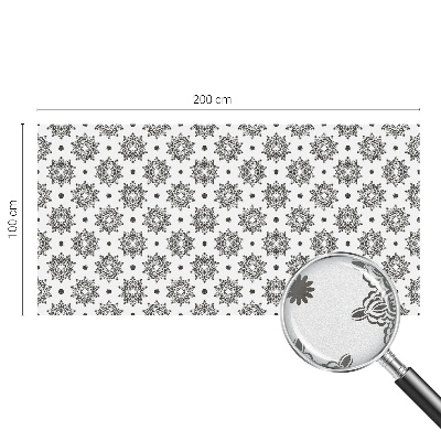 Autocolant vitraliu pentru geam Rozete clasice