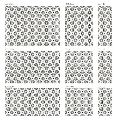 Autocolant vitraliu pentru geam Rozete clasice