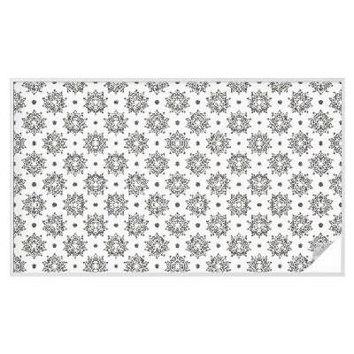 Autocolant vitraliu pentru geam Rozete clasice