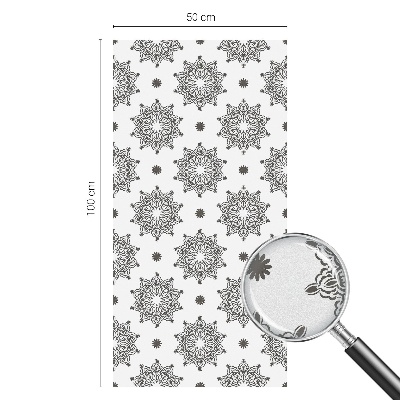 Autocolant vitraliu pentru geam Rozete clasice