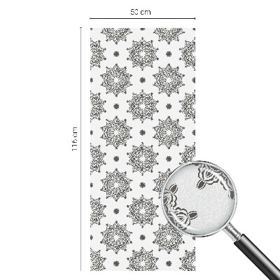 Autocolant vitraliu pentru geam Rozete clasice