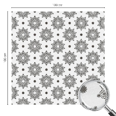 Autocolant vitraliu pentru geam Rozete clasice