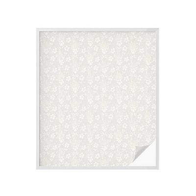 Folie decorativă vitraliu pentru uși și ferestre Flori subtile