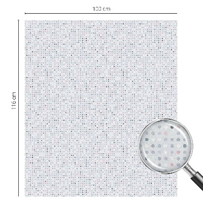 Autocolant vitraliu pentru geam Puncte pastelate