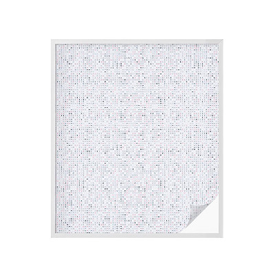 Autocolant vitraliu pentru geam Puncte pastelate