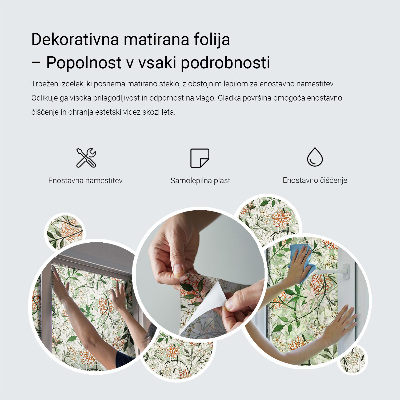 Autocolant vitraliu pentru geam Puncte pastelate