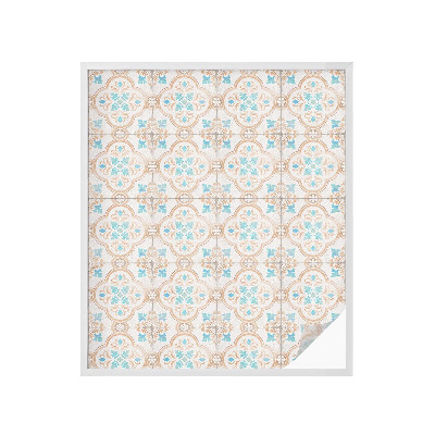 Folie decorativă vitraliu pentru uși și ferestre plăci rustice