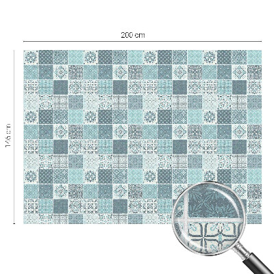 Autocolant vitraliu pentru geam Plăci boho