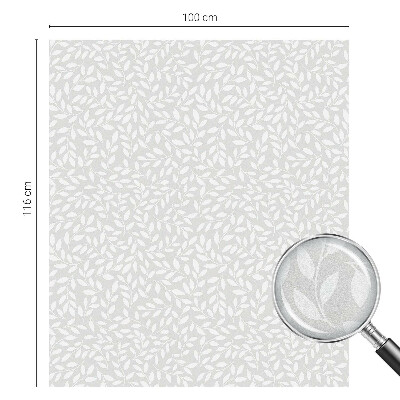 Folie geam intimitate model vitraliu Model cu frunze