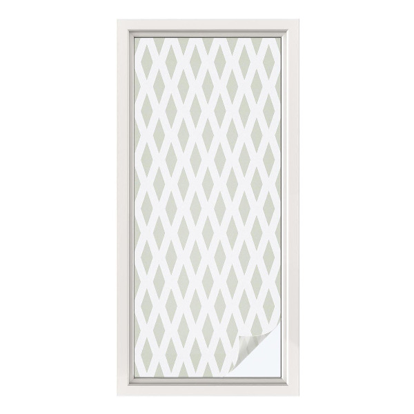 Folie decorativă vitraliu pentru uși și ferestre Model de diamant