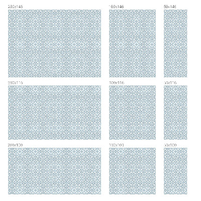 Folie geam intimitate model vitraliu Ornamente albastre