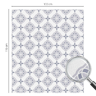 Folie geam să nu se vadă din exterior Romburi florale