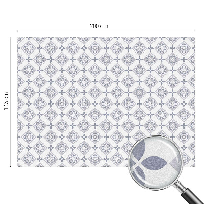 Folie geam să nu se vadă din exterior Romburi florale