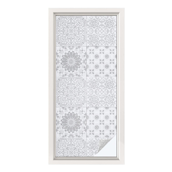 Folie decorativă vitraliu pentru uși și ferestre Eleganță clasică