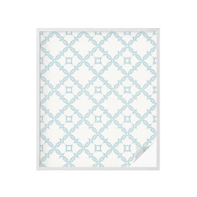 Folie geam intimitate model vitraliu Geometrie albastră