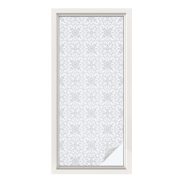 Folie decorativă geam Simetria florală