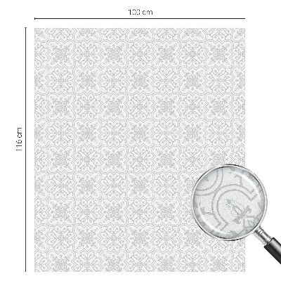 Folie decorativă geam Simetria florală