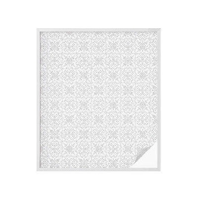 Folie decorativă geam Simetria florală