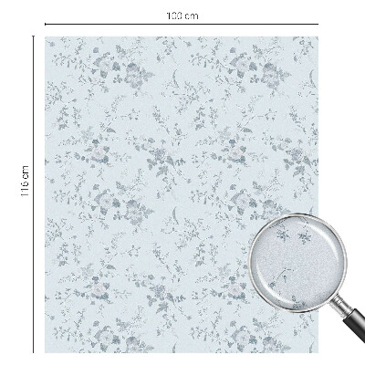 Folie geam să nu se vadă din exterior Flori subtile