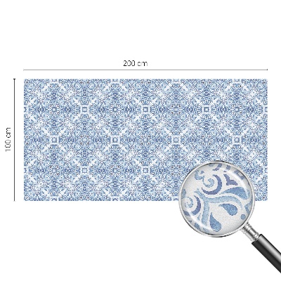 Folie geam intimitate model vitraliu Plăci albastre