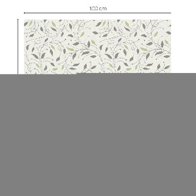 Folie decorativă vitraliu pentru uși și ferestre Frunze de lăstari