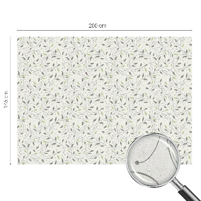 Folie decorativă vitraliu pentru uși și ferestre Frunze de lăstari