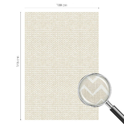 Folie geam intimitate model vitraliu Zig-zag bej