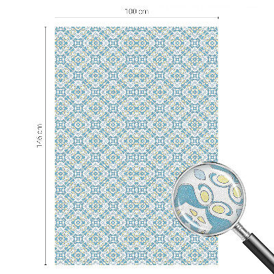 Autocolant vitraliu pentru geam Rozete geometrice