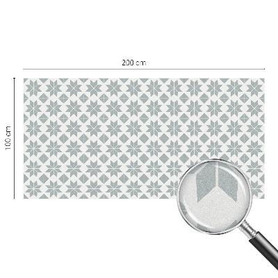 Folie decorativă vitraliu pentru uși și ferestre Stele geometrice