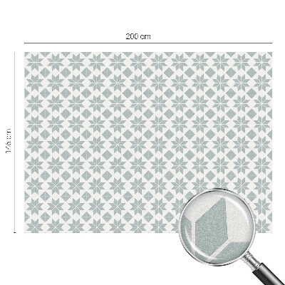 Folie decorativă vitraliu pentru uși și ferestre Stele geometrice