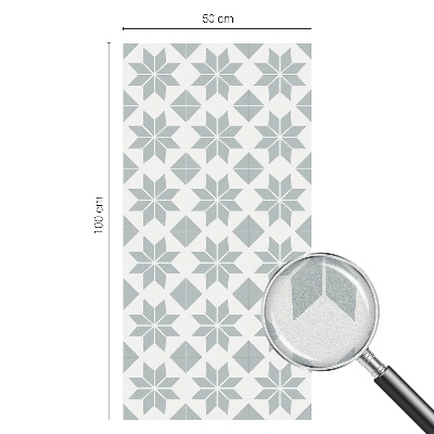 Folie decorativă vitraliu pentru uși și ferestre Stele geometrice