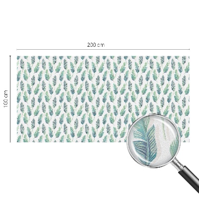 Folie geam intimitate model vitraliu Frunze tropicale