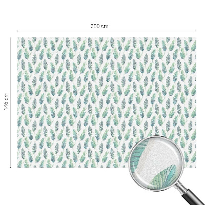 Folie geam intimitate model vitraliu Frunze tropicale