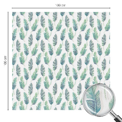 Folie geam intimitate model vitraliu Frunze tropicale