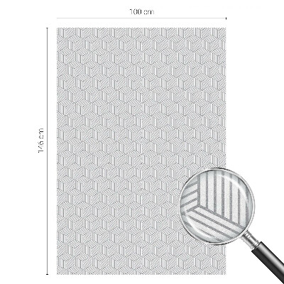 Folie decorativă geam Solide hexagonale