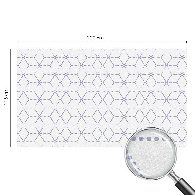 Autocolant vitraliu pentru geam Romburi violet