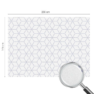 Autocolant vitraliu pentru geam Romburi violet